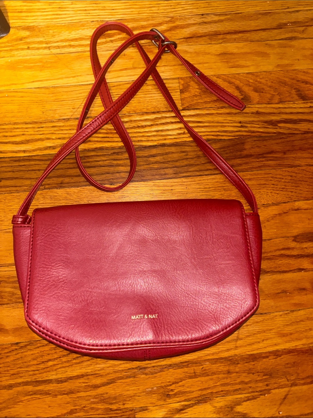Matt & Nat Burgundy Crossbody Bag